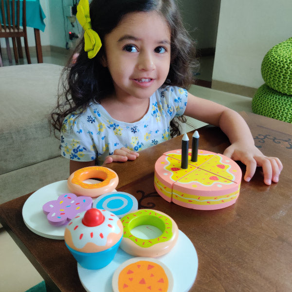 Buy Wooden Dessert Set for Toddlers