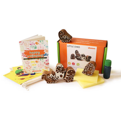 Little Dino Wooden Stamps Set | Free Shipping - Shumee