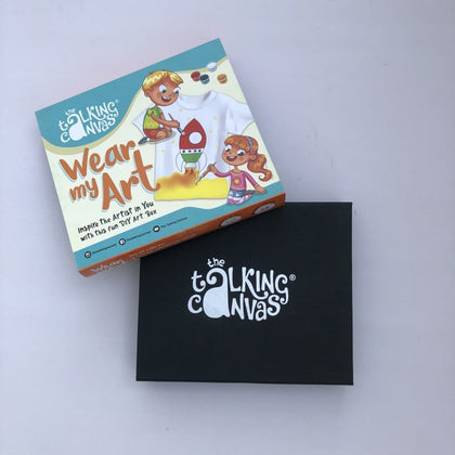 Wear My Art DIY Kit-Kids T-Shirt-Flower Stencil