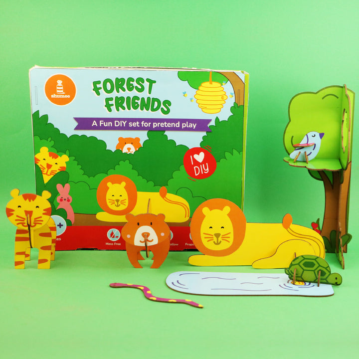 DIY Forest Friends 3D Activity Box  - 5 Years+