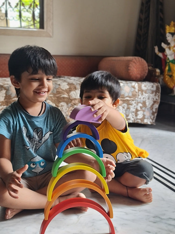 Wooden Rainbow Arch Stacker Set (2 Years+)