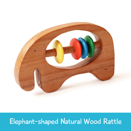 Ele Neem Wooden Rattle Toy for Babies
