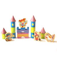Starry Castle and Fantasy Characters Wooden Blocks  - 3 Years+