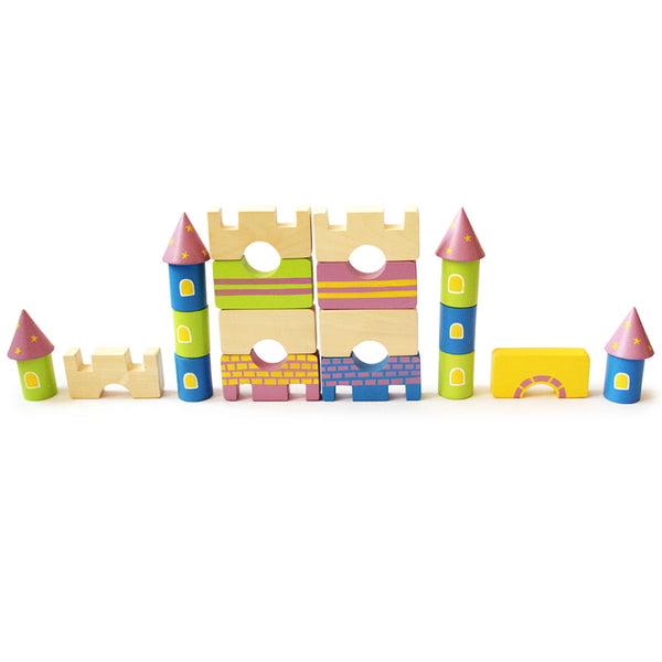 Starry Castle and Fantasy Characters Wooden Blocks  - 3 Years+