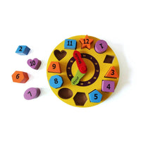 Buy Wooden Shape Sorter Clock Puzzle Toy | Best Educational Toy for Babies & Toddlers Online
