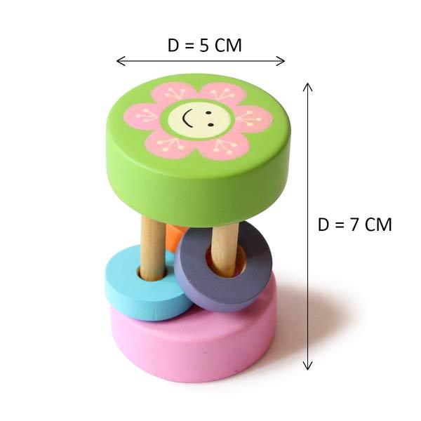 Wooden Rattle Toy for Babies