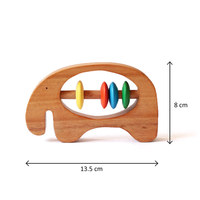 Wooden Crochet Shaker Baby Rattle Toy 