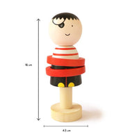 Buy Wooden Pirate Rattle Toy for Babies Online