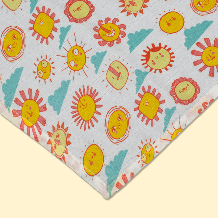 Buy Sunny Funny Day Baby Muslin Swaddle Online in India