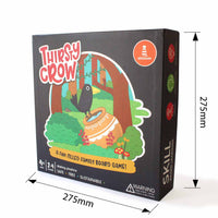 Wooden Thirsty Crow Board Game - Fun Family Game Set (4 Years+)
