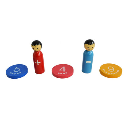 Math With Wooden Peg Dolls 